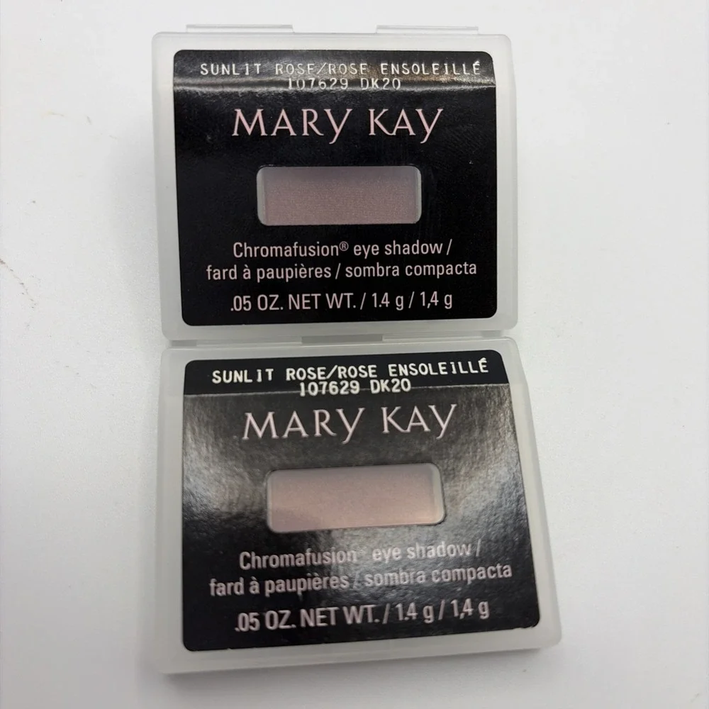 Mary Kay CHROMAFUSION EYE SHADOW 0.05 Oz Sunlit Rose  107629 Lot Of 2 New